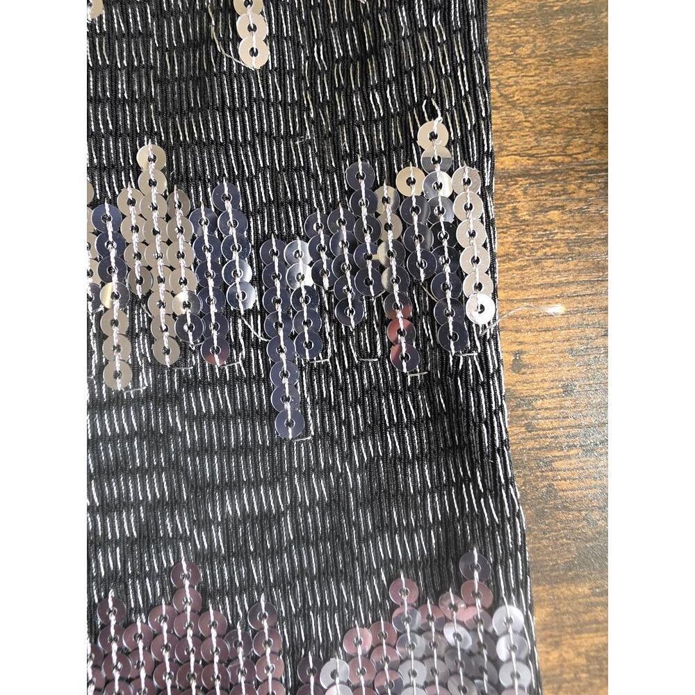 ⭐ Chico’s Sequin Tank Top – Black & Silver Sparkle – Size 0 - Picture 9 of 9